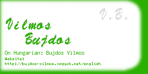 vilmos bujdos business card